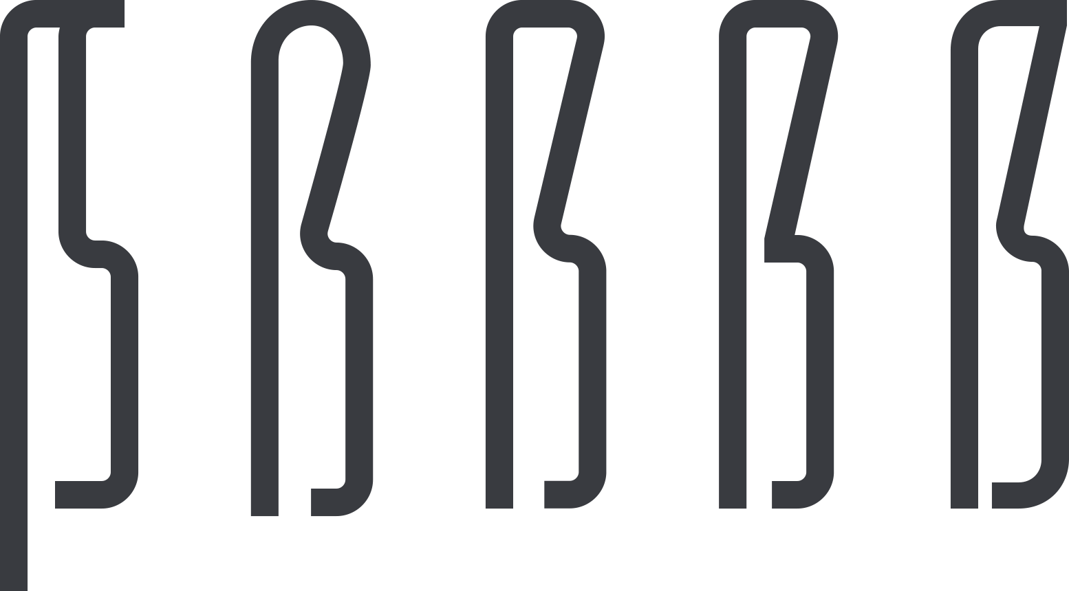 design process for Rocinante's German eszett